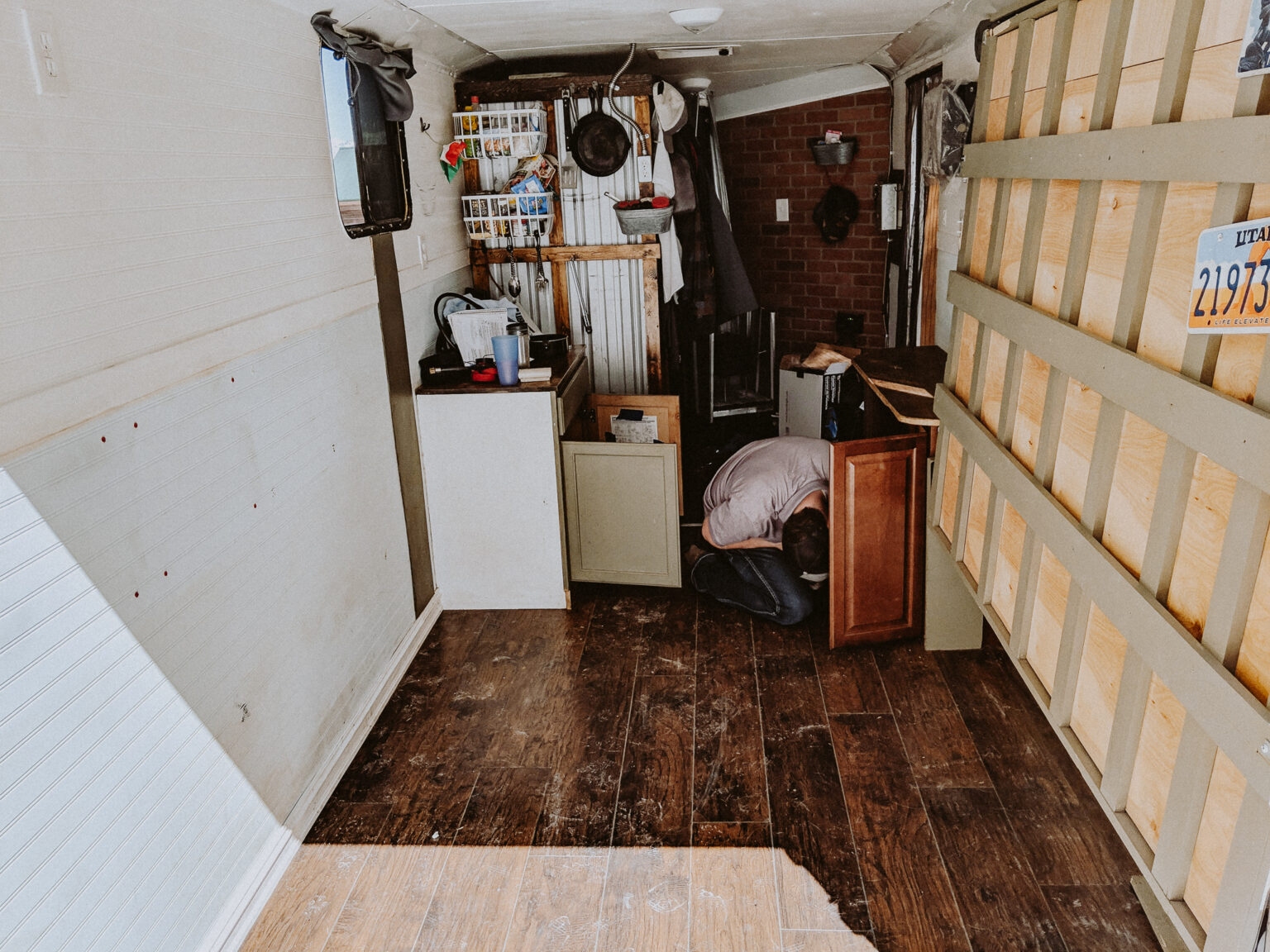 7X16 Cargo Trailer Conversion Tiny Home On Wheels Living Tiny With A Wolf