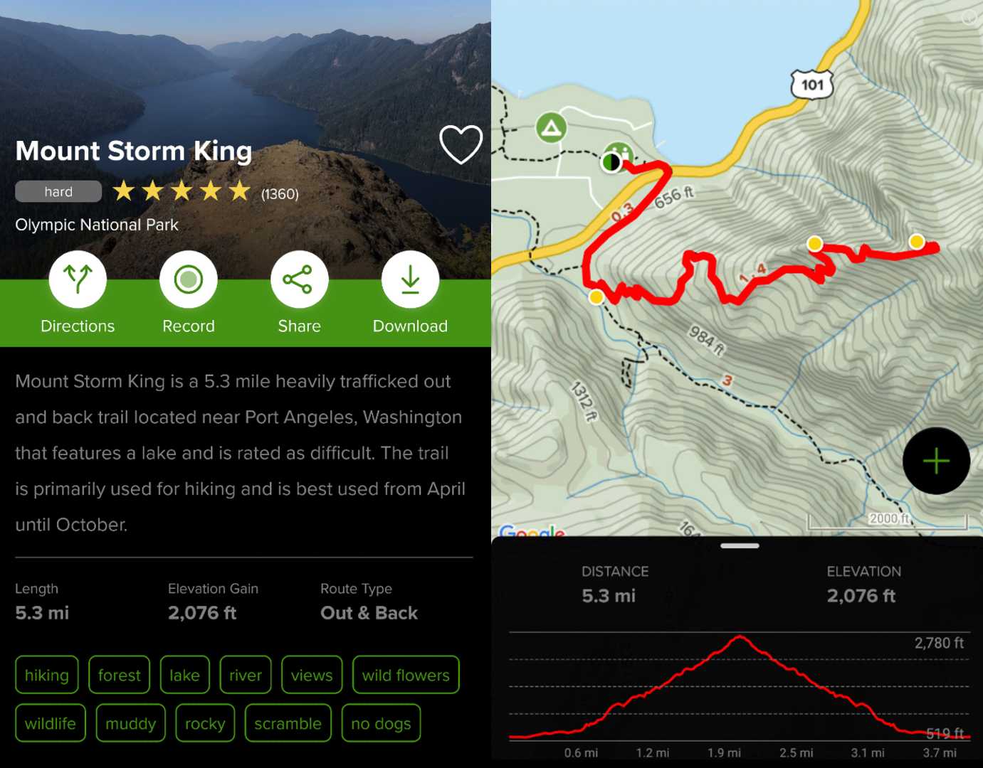 Hiking Mt. Storm King In Olympic National Park (Ropes, Difficulty ...