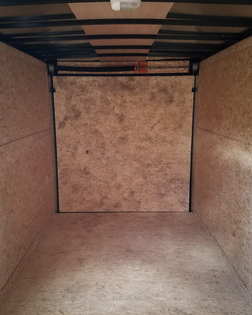 empty cargo trailer