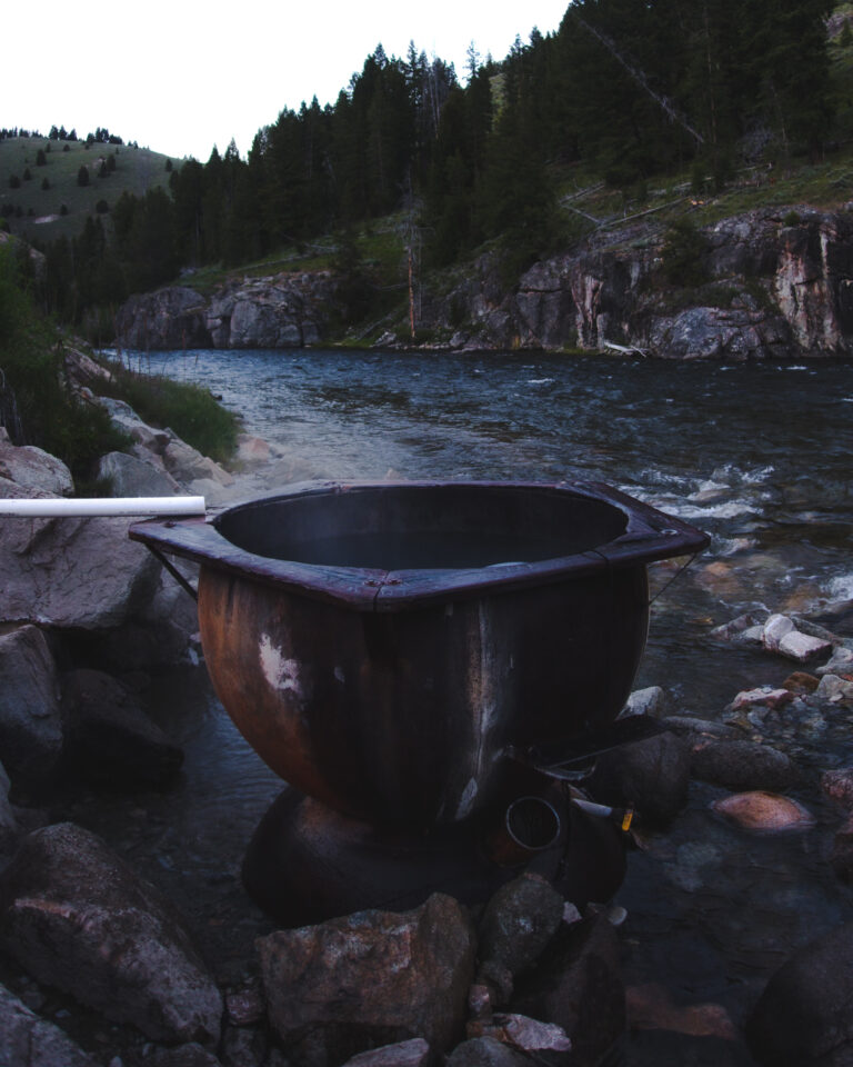 Boat Box hot Springs Stanley Idaho